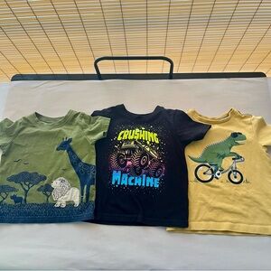 Carter's,Garanimals&Tommy Bahama Kids T-Shirts Set - Olive, Black, Mustard